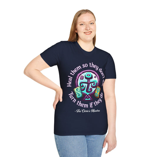 Cleric's Mantra - Softstyle T-Shirt for Men and Women Printify