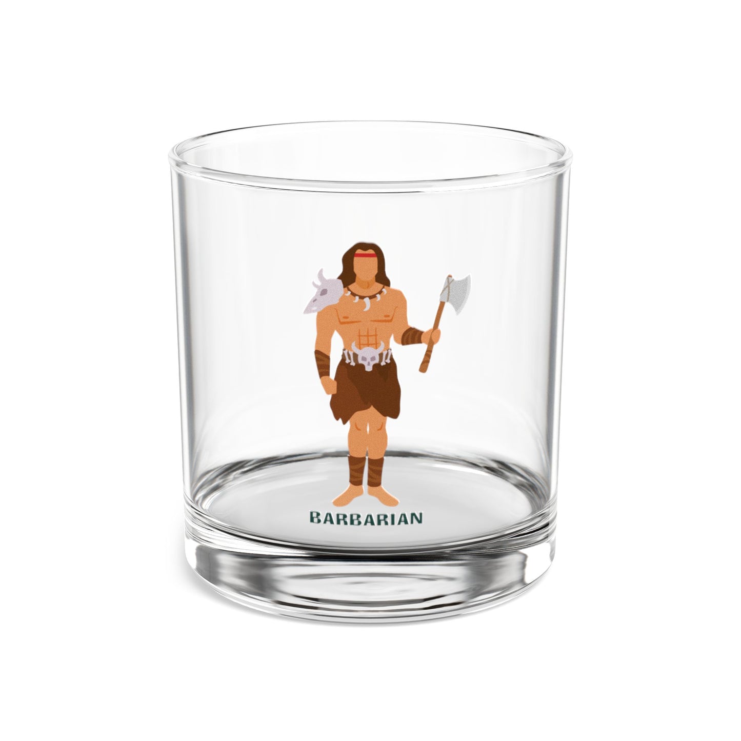 "The Reckless Sip" BARBARIAN Rocks Glass