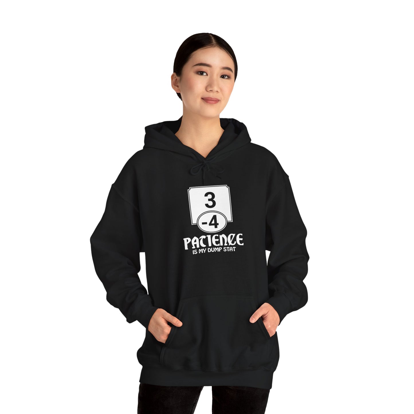 Patience is My Dump Stat - Heavy Blend™ Hoodie for Men and Women