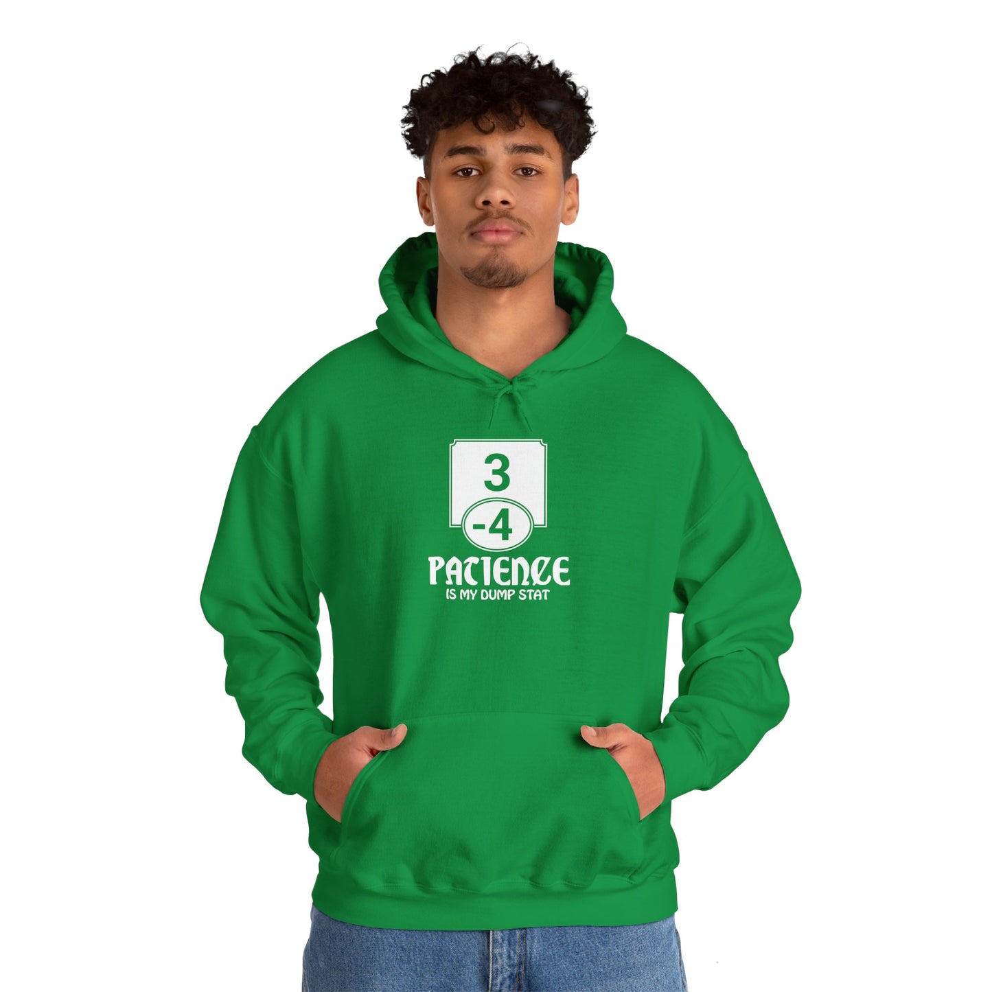Patience is My Dump Stat - Heavy Blend™ Hoodie for Men and Women