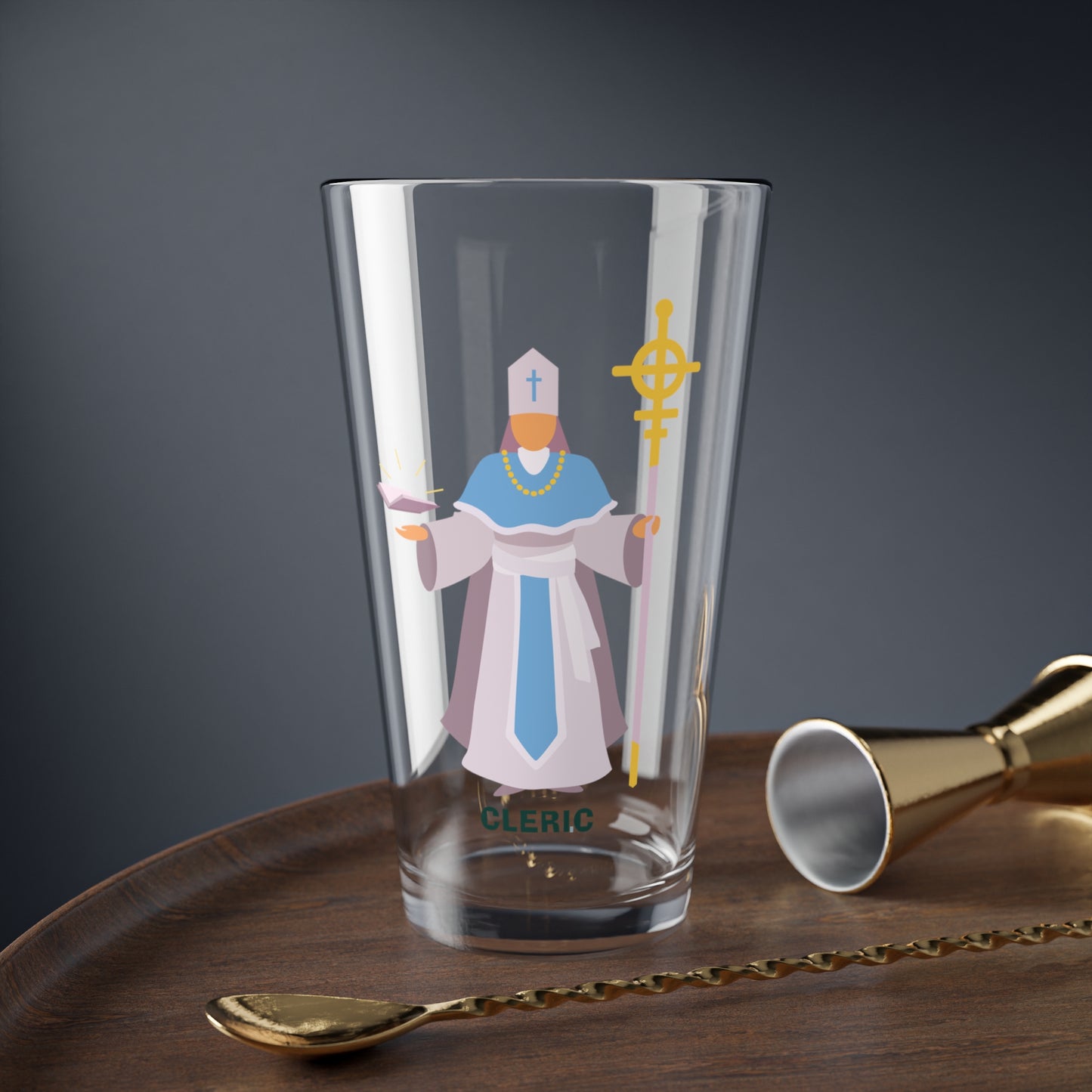 "The Divine Draft" CLERIC Pint Glass