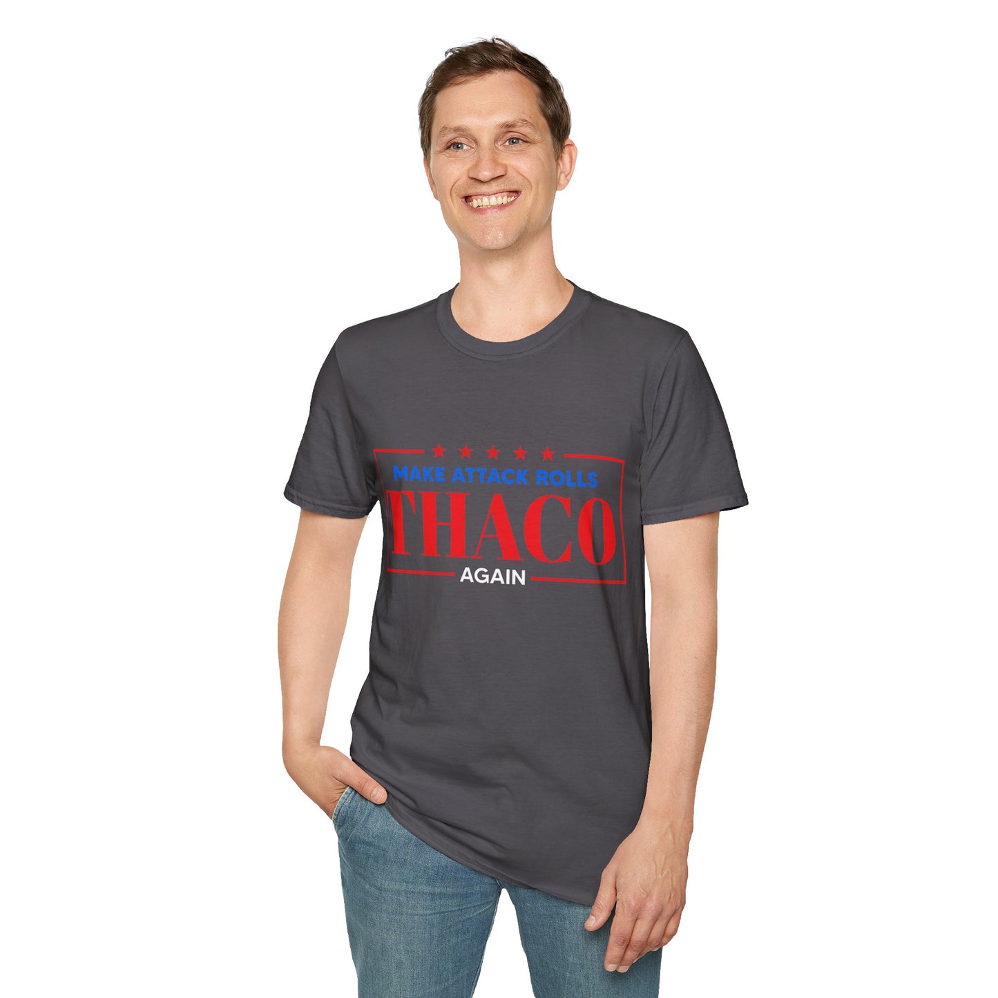 Make Attack Rolls THAC0 Again - Unisex Softstyle T-Shirt