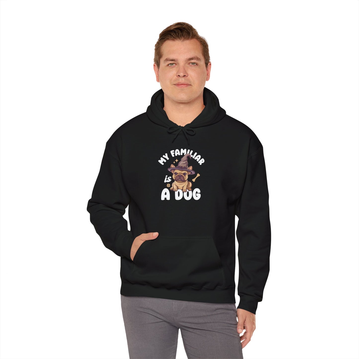 My Familiar is a Dog - Heavy Blend™ Hoodie for Men and Women