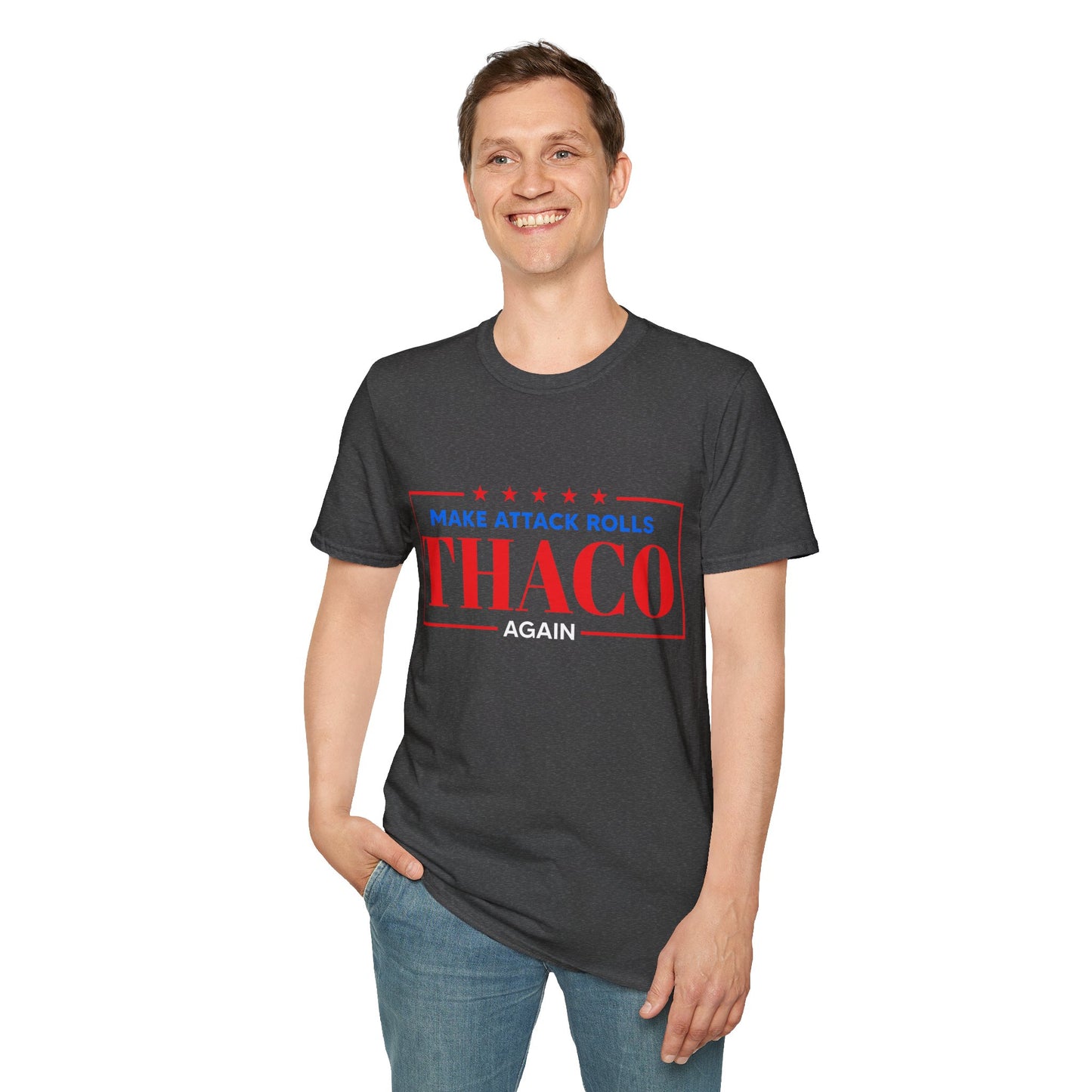 Make Attack Rolls THAC0 Again - Unisex Softstyle T-Shirt
