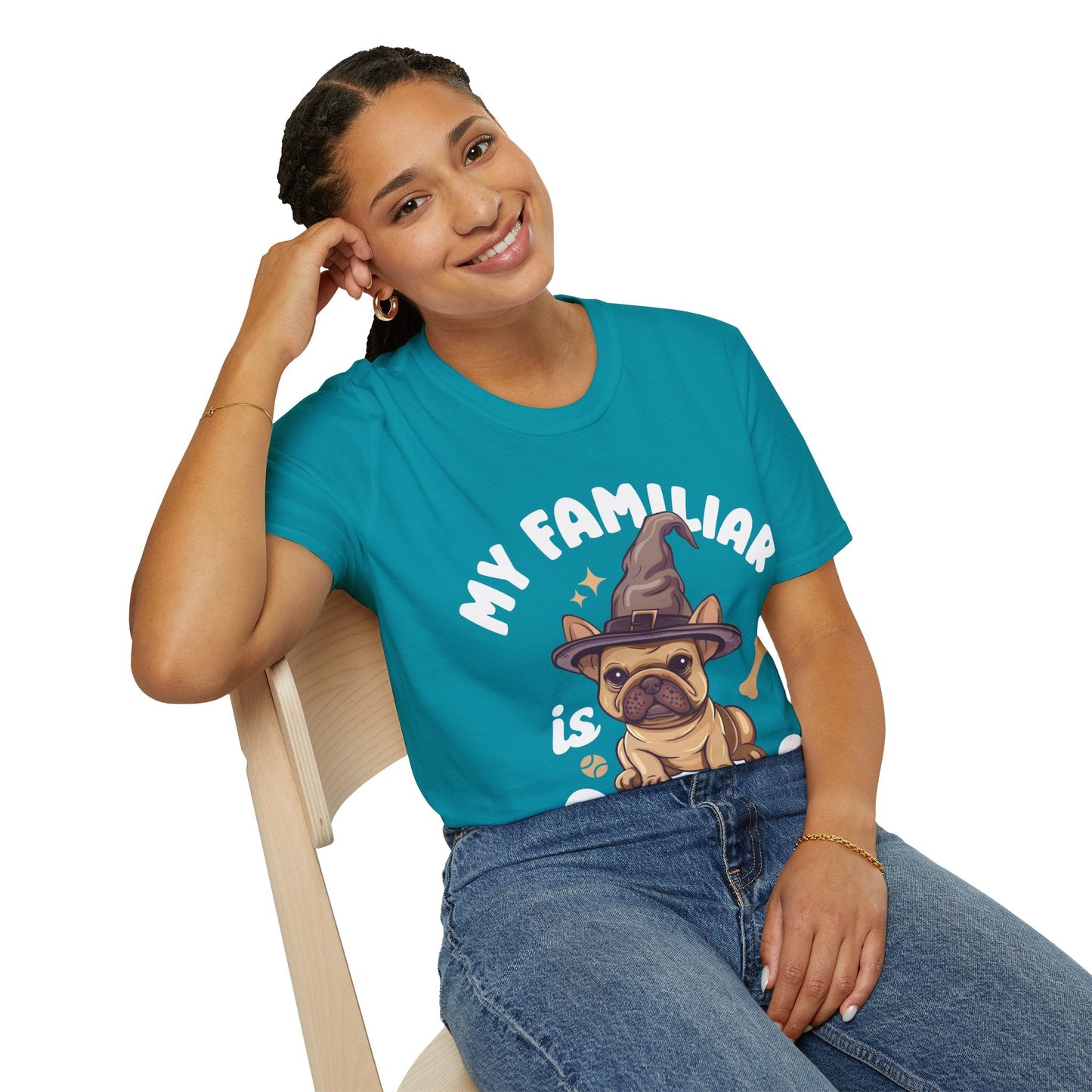 My Familiar is a Dog - Unisex Softstyle T-Shirt Printify