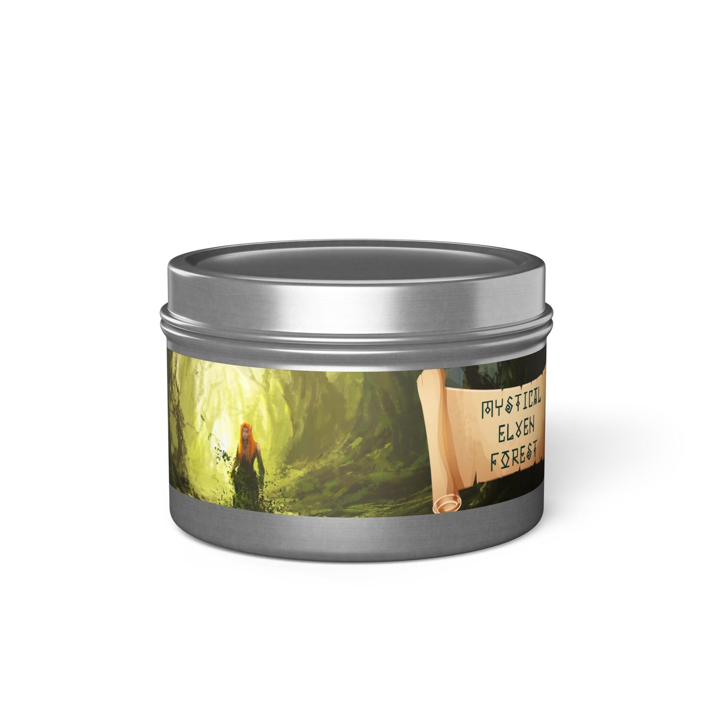 Mystical Elven Forest Enchanted Tin Candle