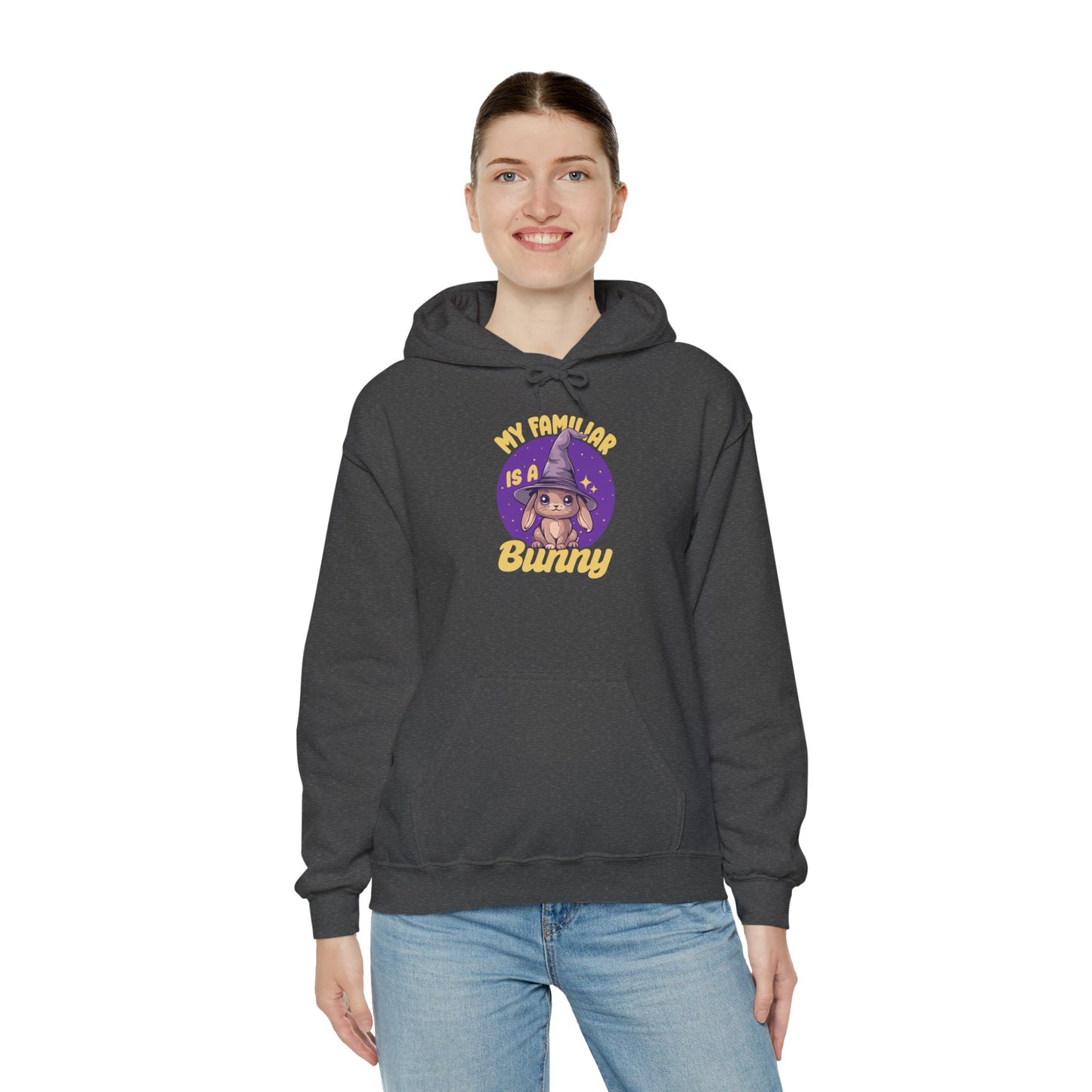 My Familiar is a Bunny - Heavy Blend™ Hoodie for Men and Women