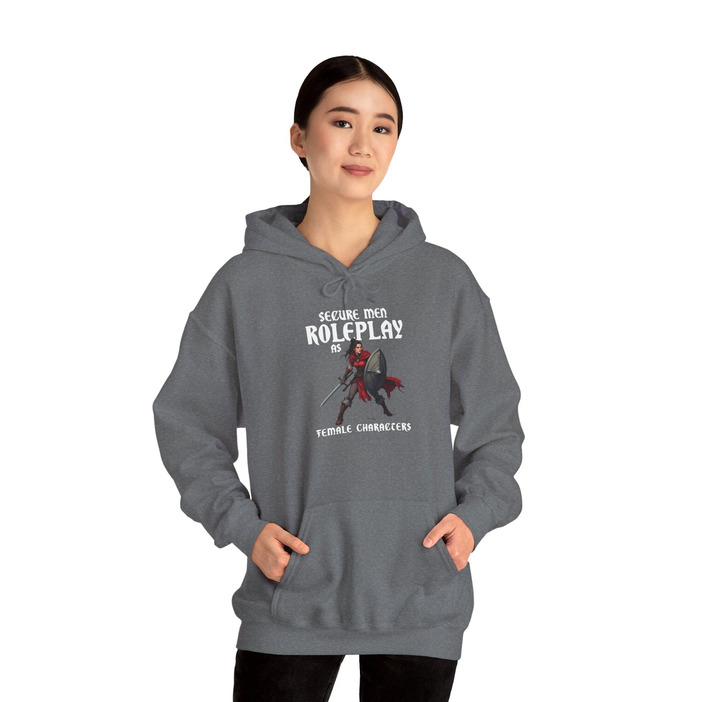 Secure Men Roleplay as Women - Heavy Blend™ Hooded Sweatshirt for Men and Women
