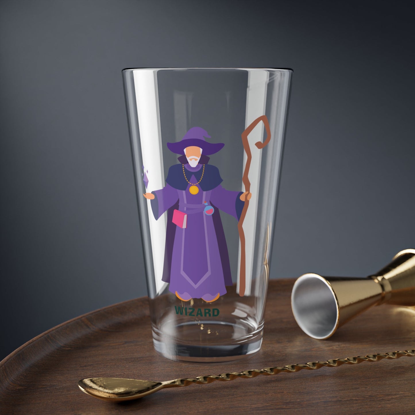 "Arcane Ale Vessel" WIZARD Pint Glass Printify