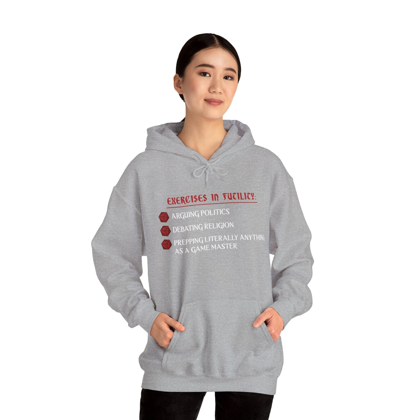 Exercises in Futility - Heavy Blend™ Hooded Sweatshirt for Men and Women