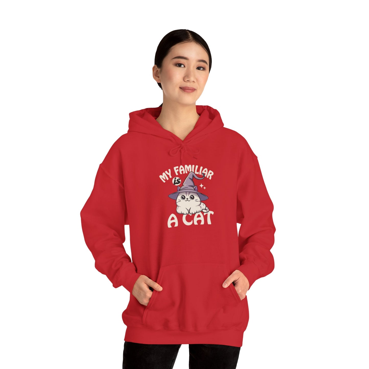 My Familiar is a Cat - Heavy Blend™ Hoodie for Men and Women