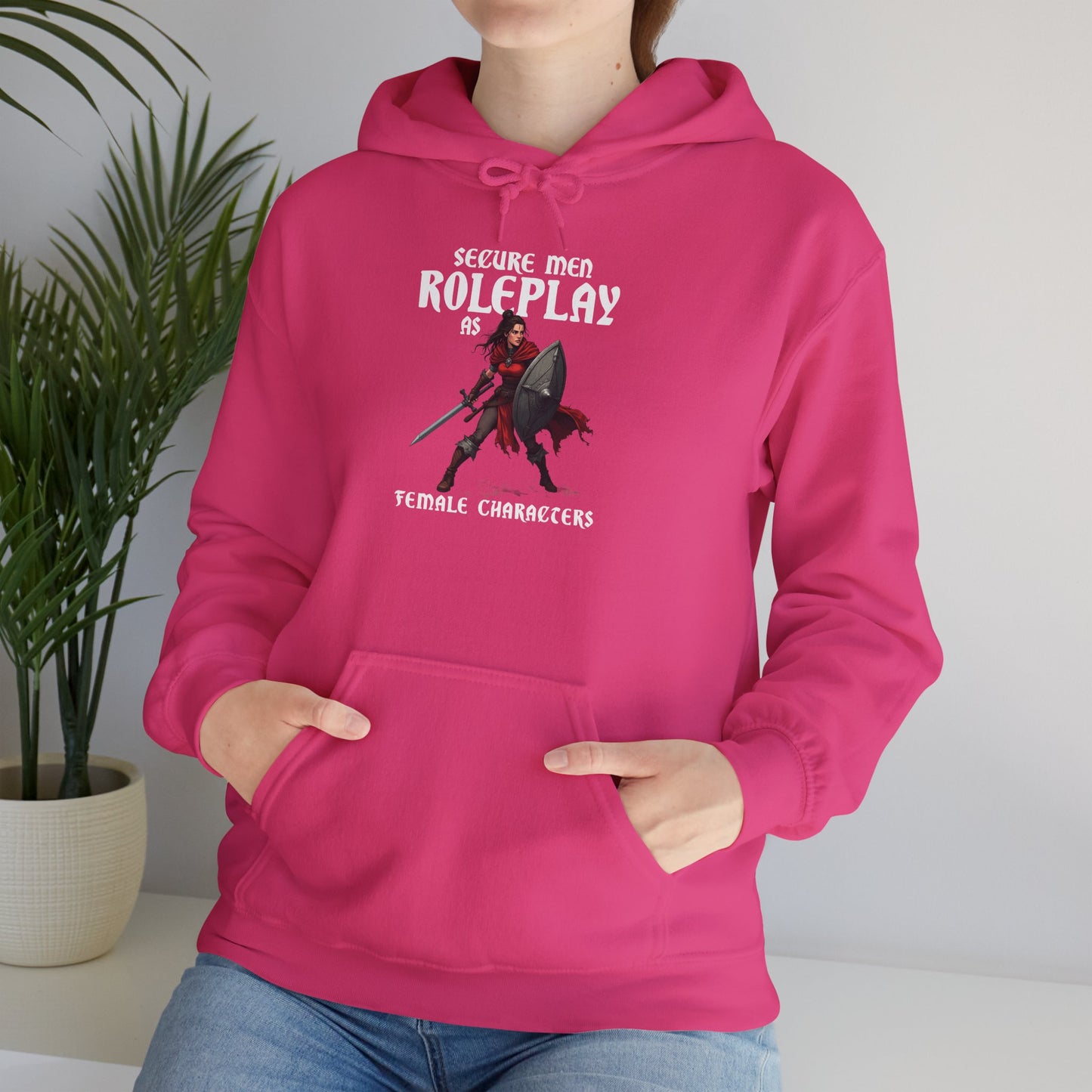 Secure Men Roleplay as Women - Heavy Blend™ Hooded Sweatshirt for Men and Women