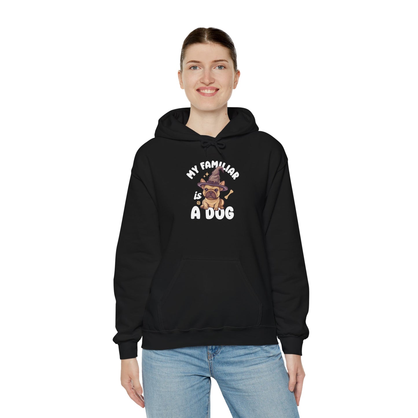 My Familiar is a Dog - Heavy Blend™ Hoodie for Men and Women
