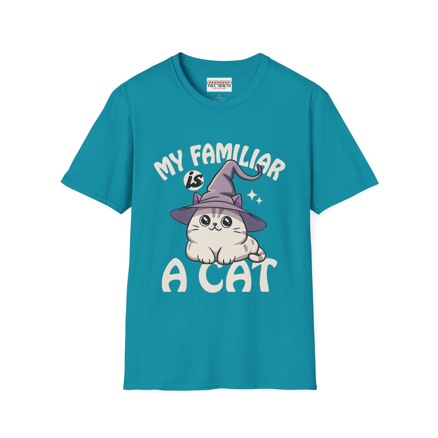 My Familiar is a Cat - Softstyle T-Shirt for Men and Women