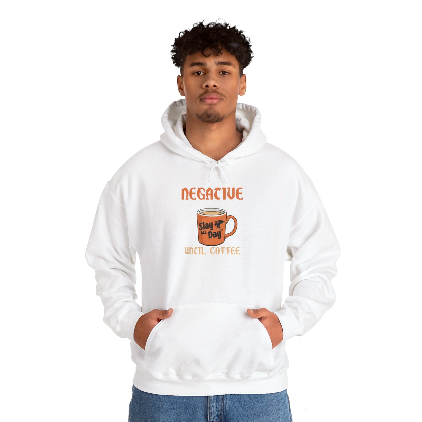 Negative Charisma Modifier Until Coffee - Heavy Blend™ Hooded Sweatshirt for Men and Women