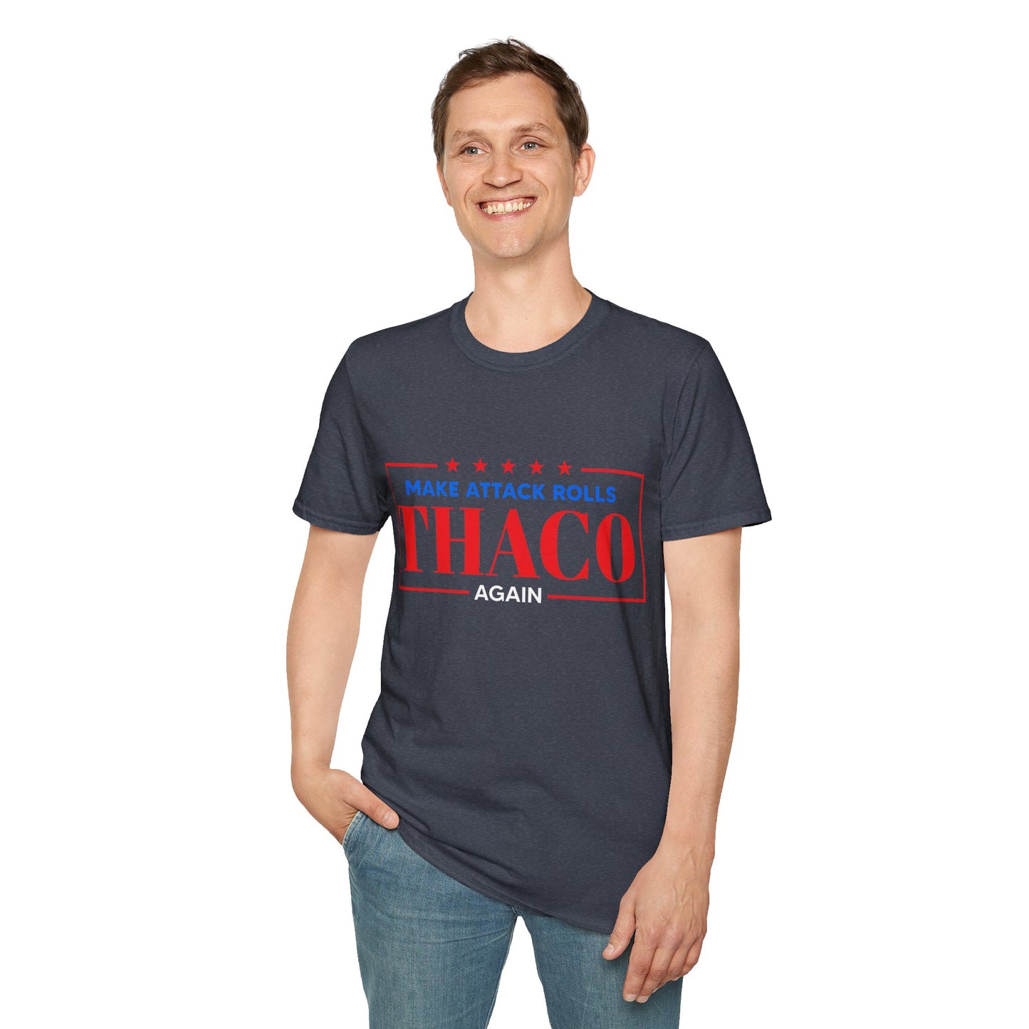 Make Attack Rolls THAC0 Again - Unisex Softstyle T-Shirt