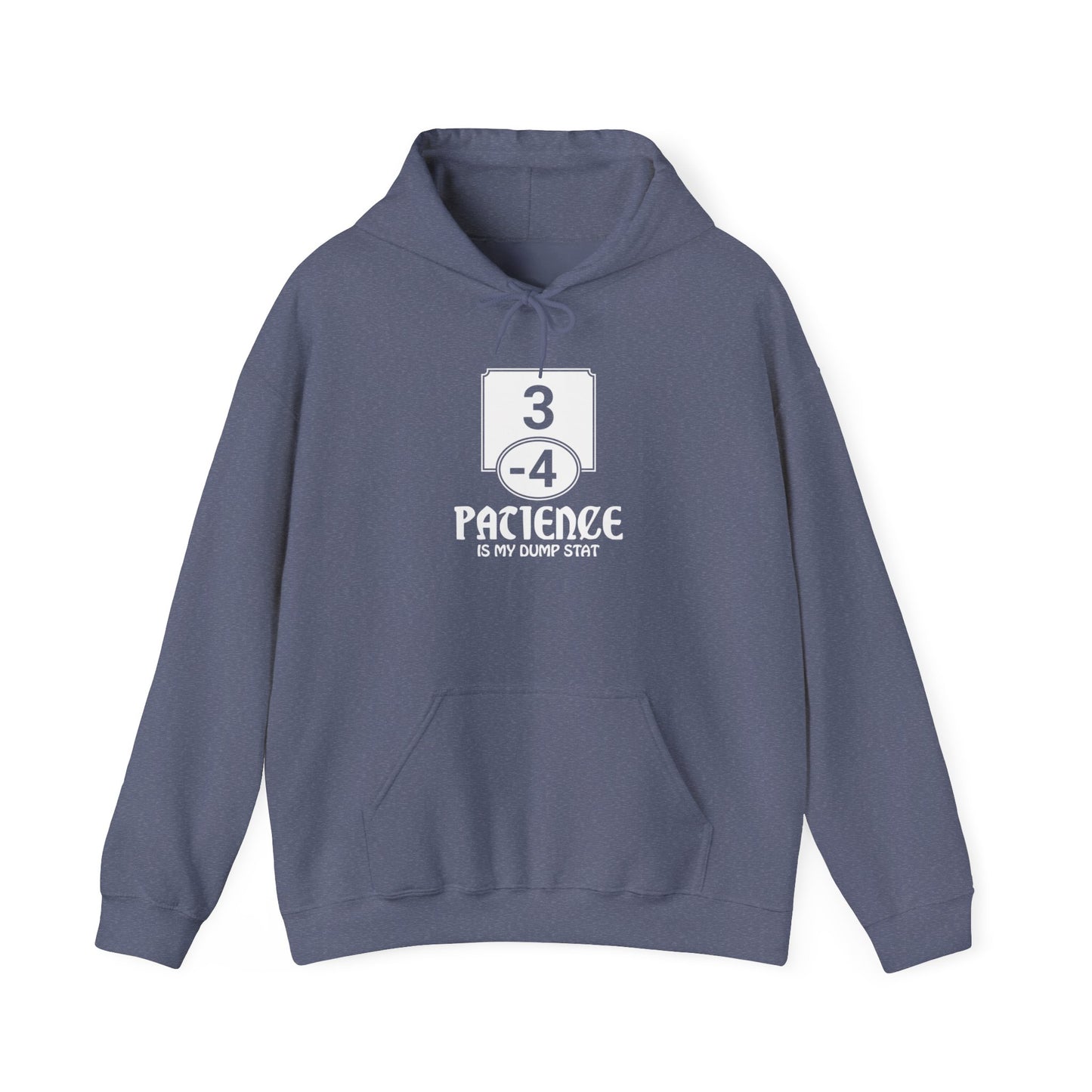 Patience is My Dump Stat - Heavy Blend™ Hoodie for Men and Women