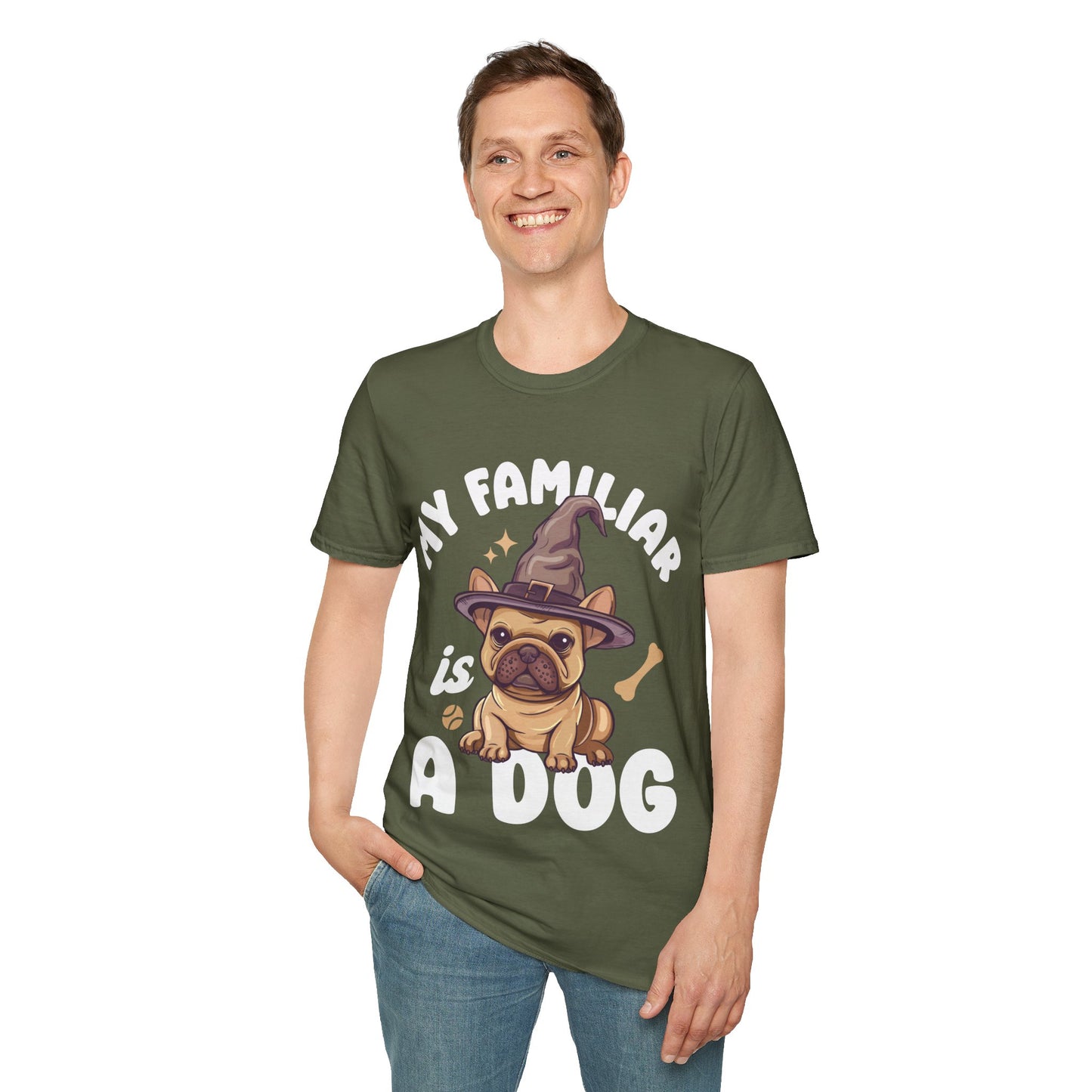 My Familiar is a Dog - Unisex Softstyle T-Shirt