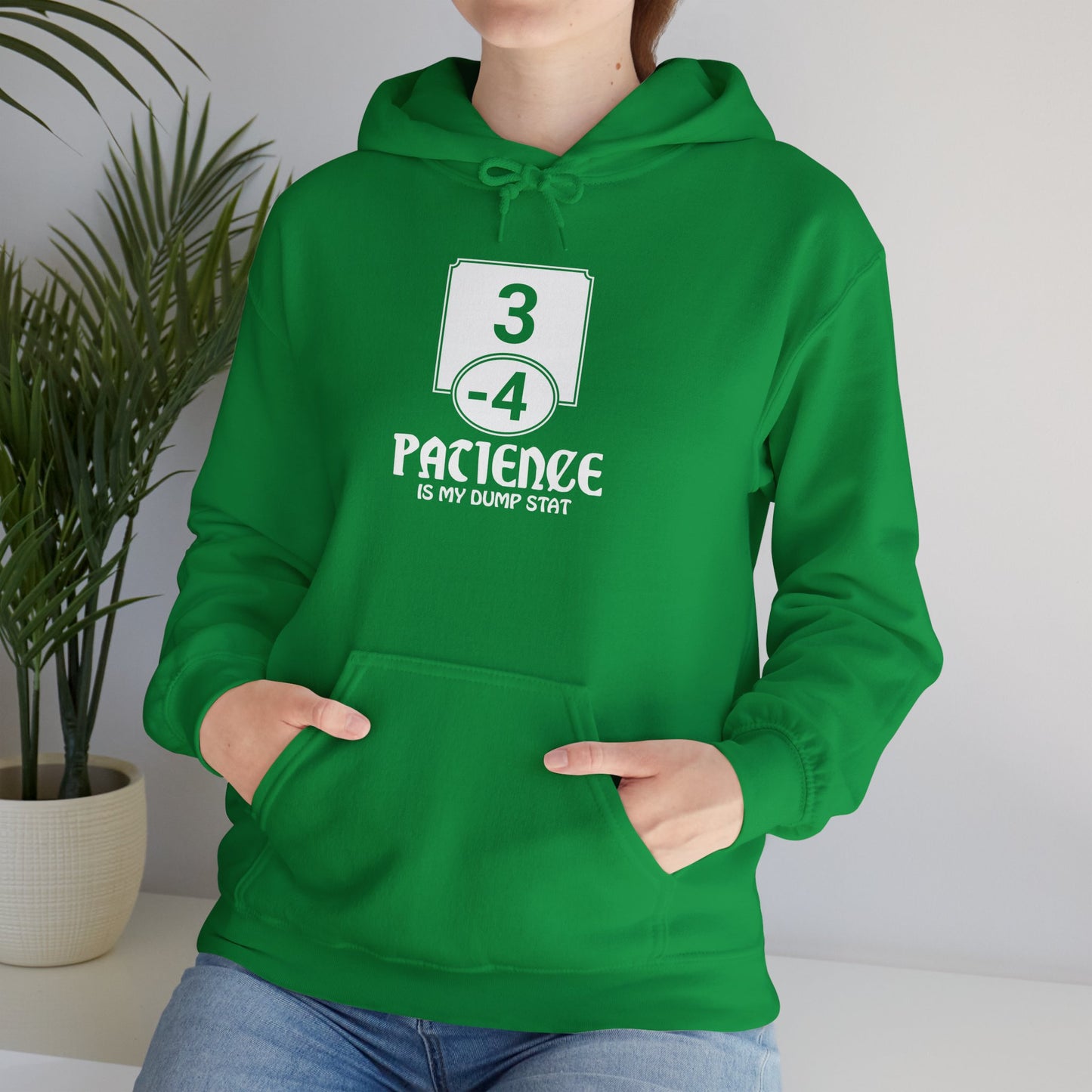 Patience is My Dump Stat - Heavy Blend™ Hoodie for Men and Women