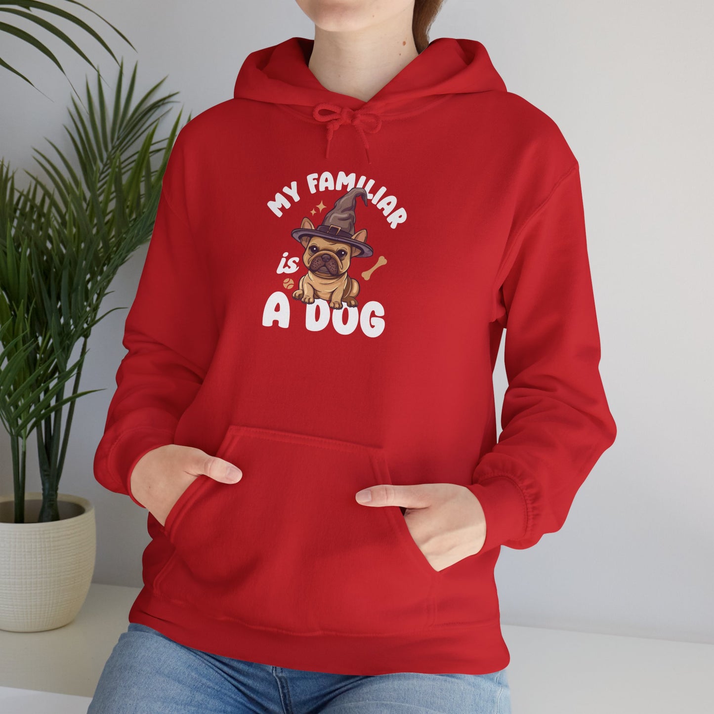 My Familiar is a Dog - Heavy Blend™ Hoodie for Men and Women