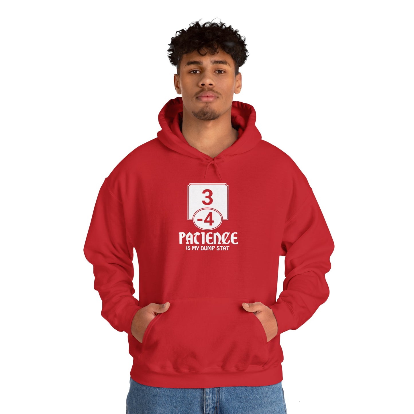 Patience is My Dump Stat - Heavy Blend™ Hoodie for Men and Women