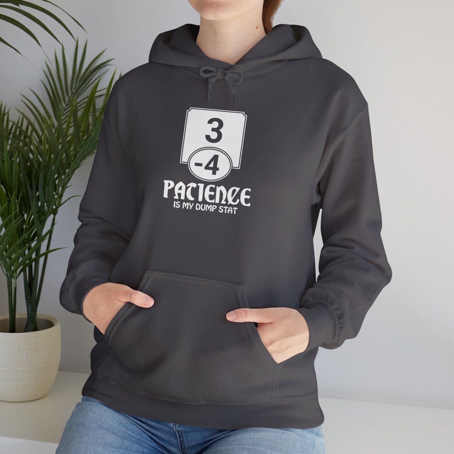 Patience is My Dump Stat - Heavy Blend™ Hoodie for Men and Women