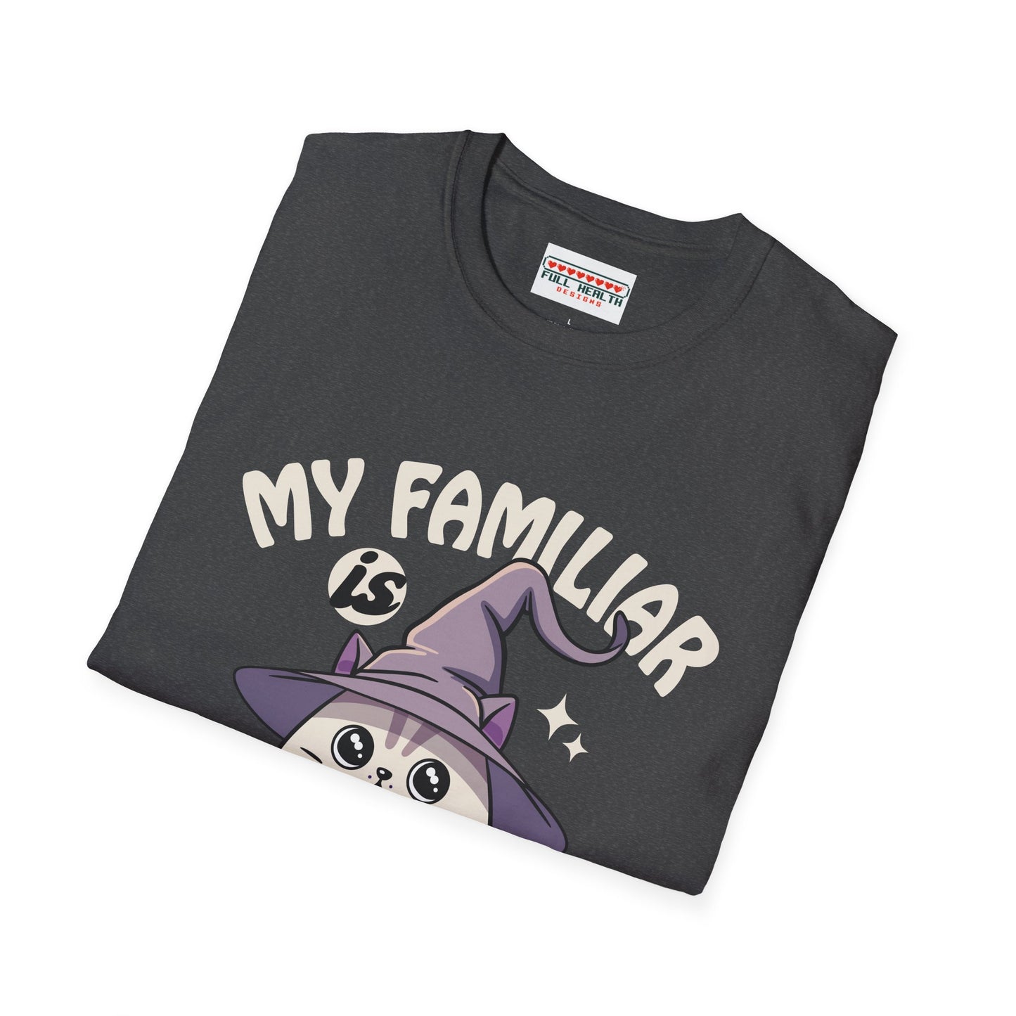 My Familiar is a Cat - Softstyle T-Shirt for Men and Women
