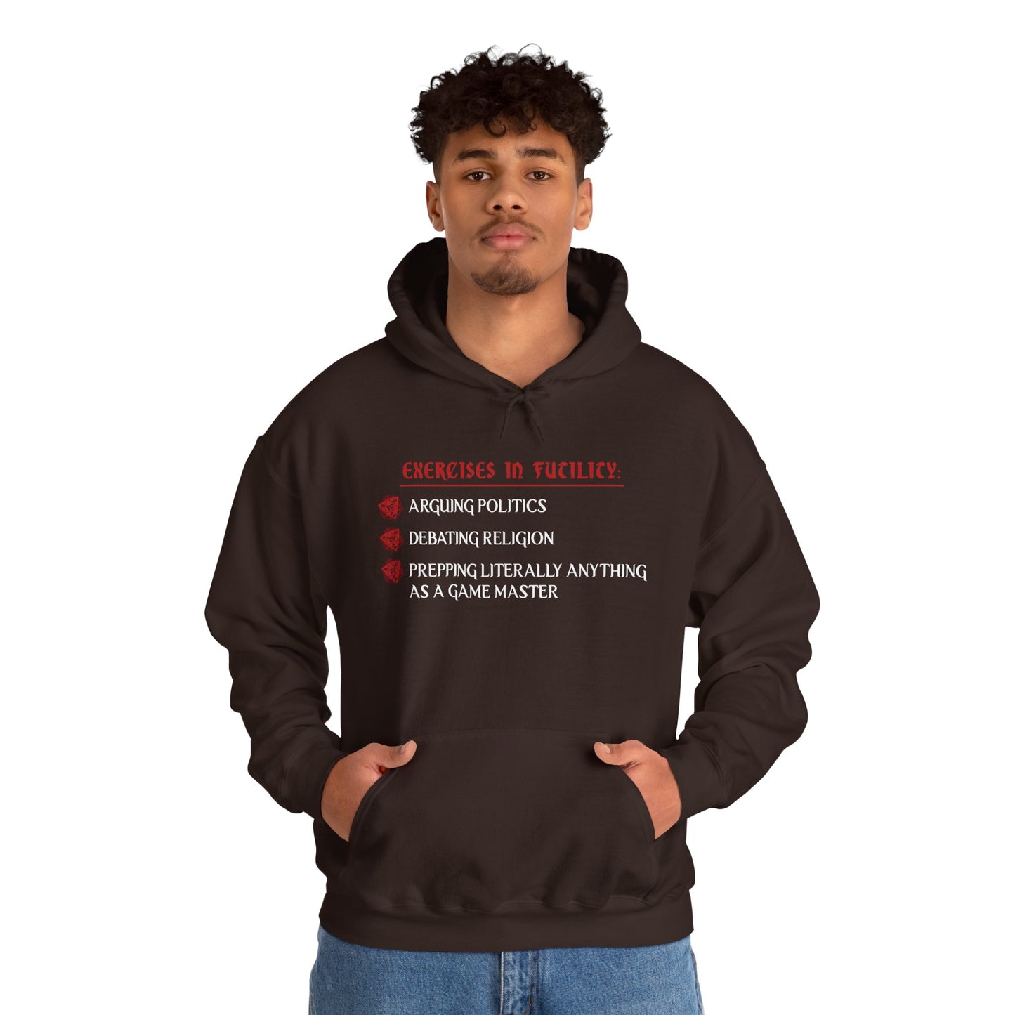 Exercises in Futility - Heavy Blend™ Hooded Sweatshirt for Men and Women