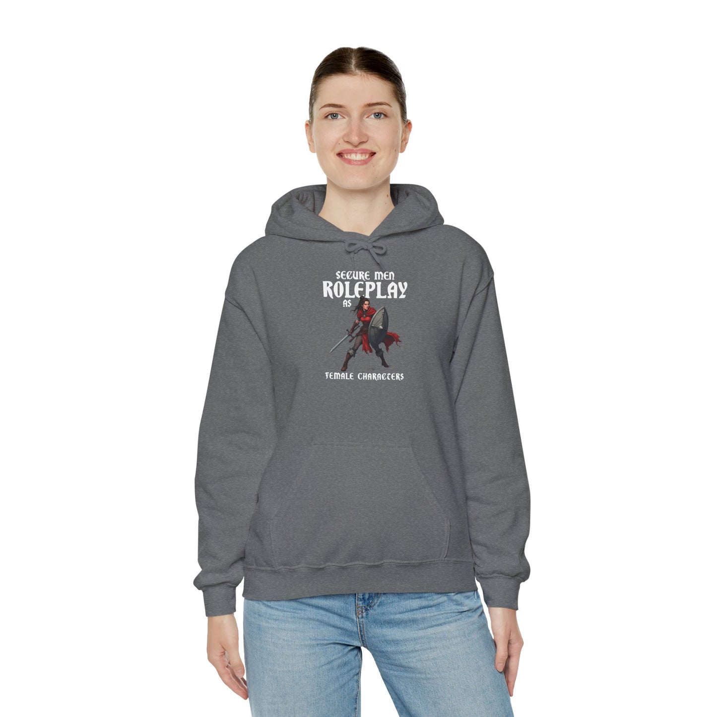 Secure Men Roleplay as Women - Heavy Blend™ Hooded Sweatshirt for Men and Women