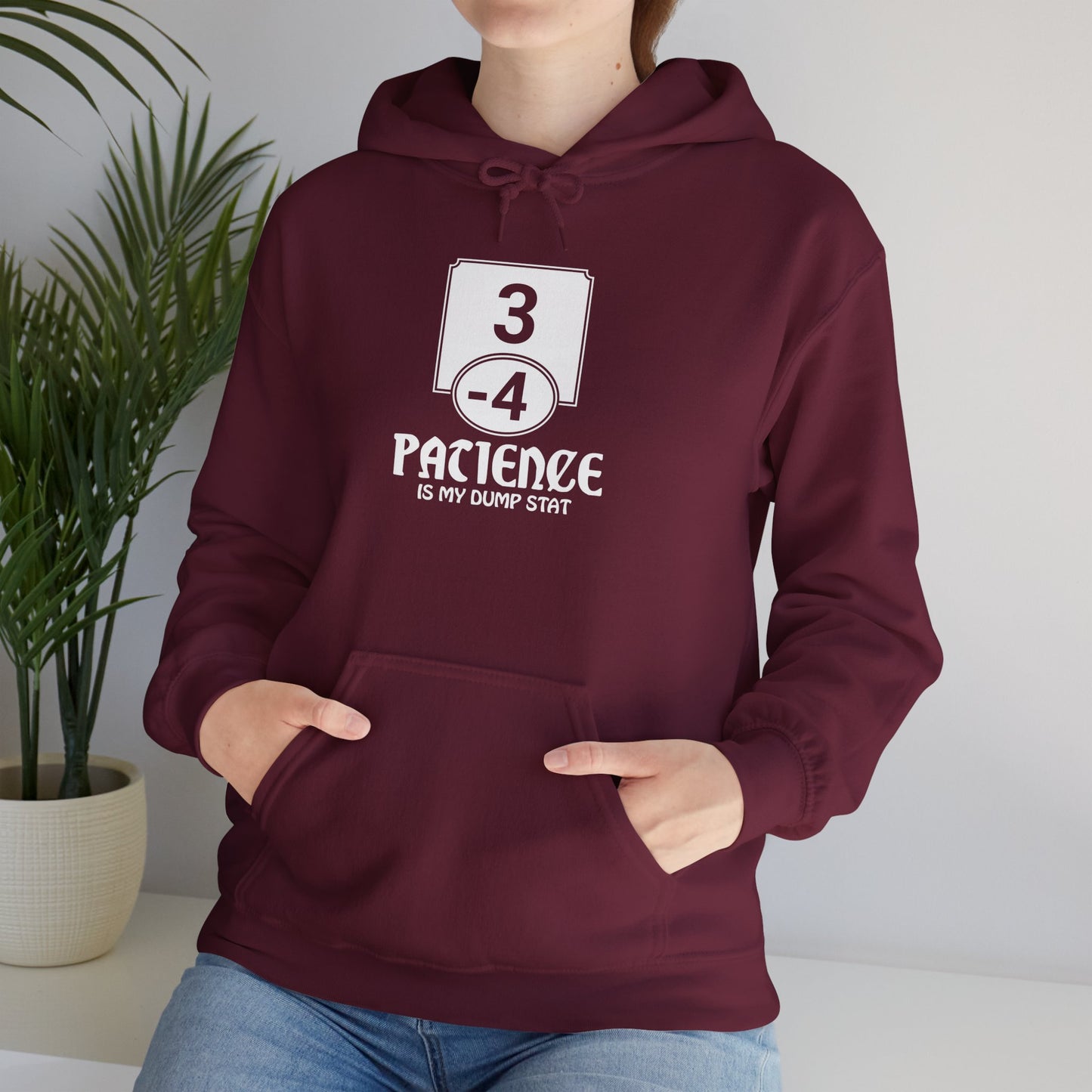 Patience is My Dump Stat - Heavy Blend™ Hoodie for Men and Women