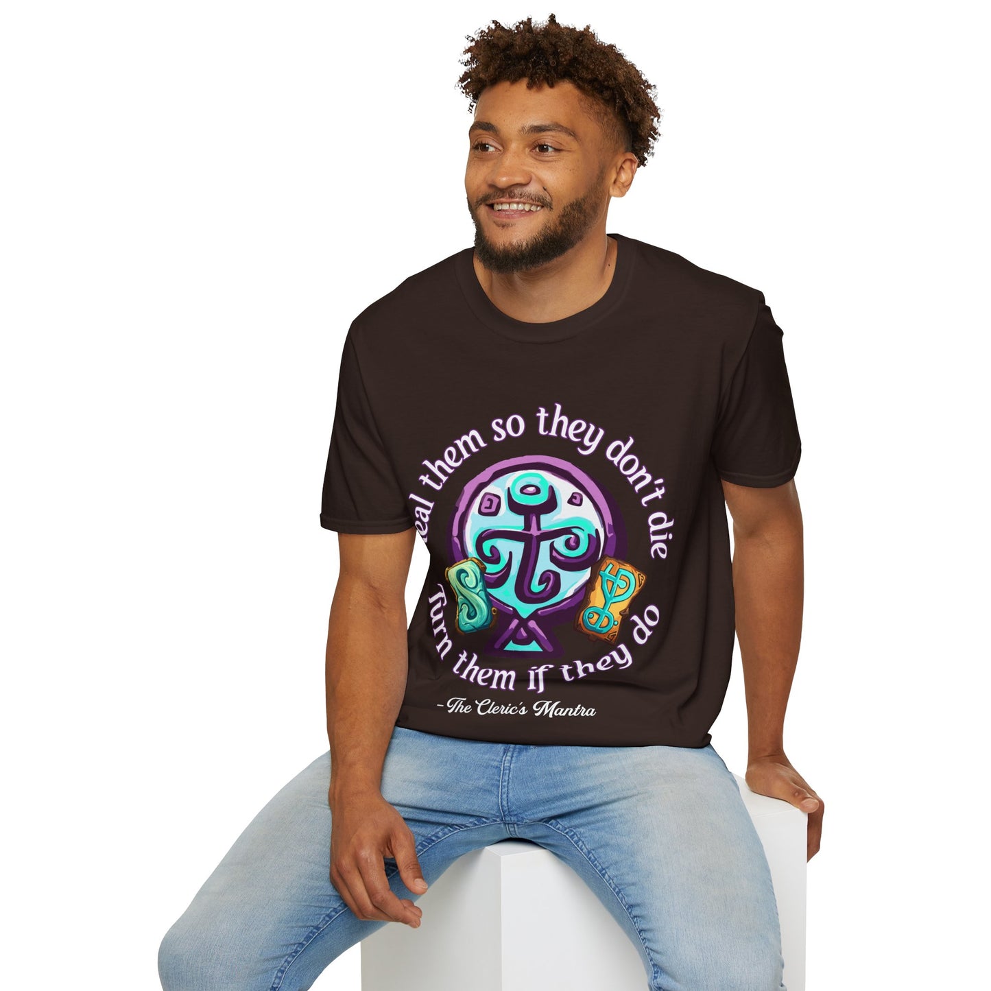 Cleric's Mantra - Softstyle T-Shirt for Men and Women