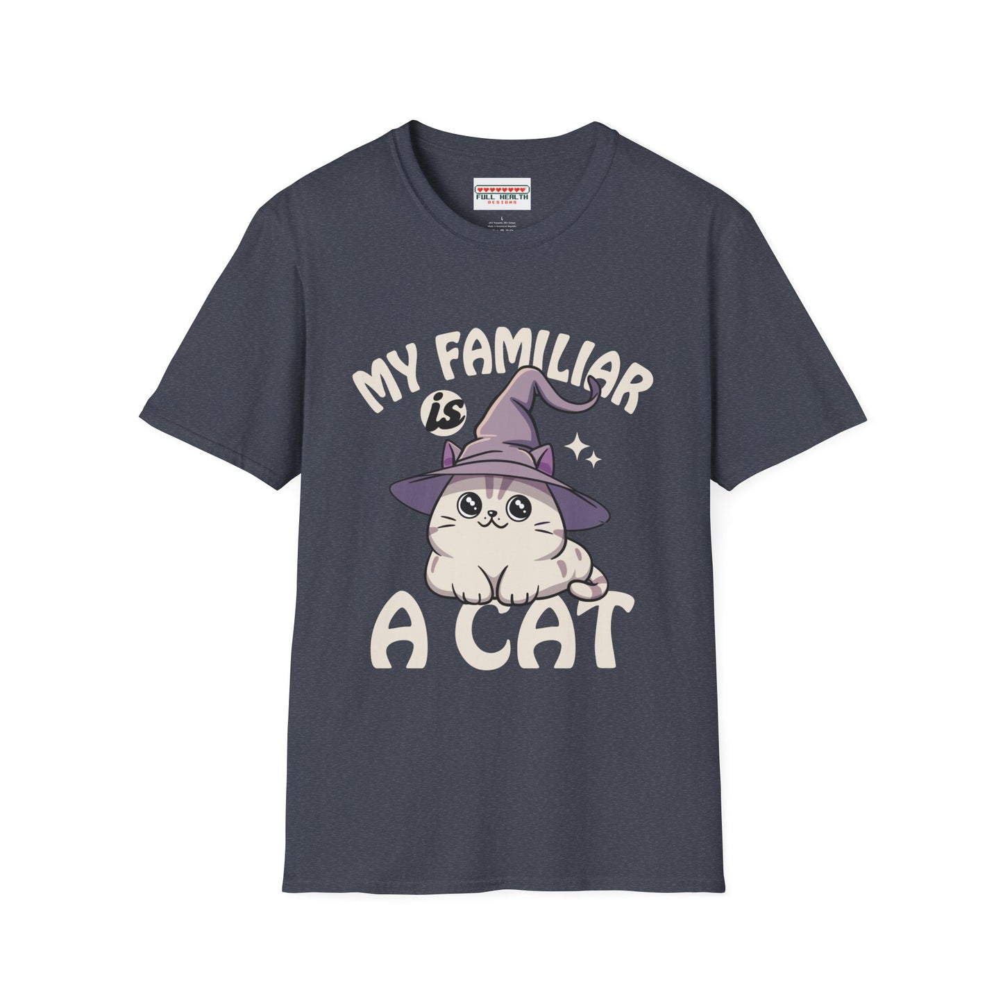My Familiar is a Cat - Softstyle T-Shirt for Men and Women