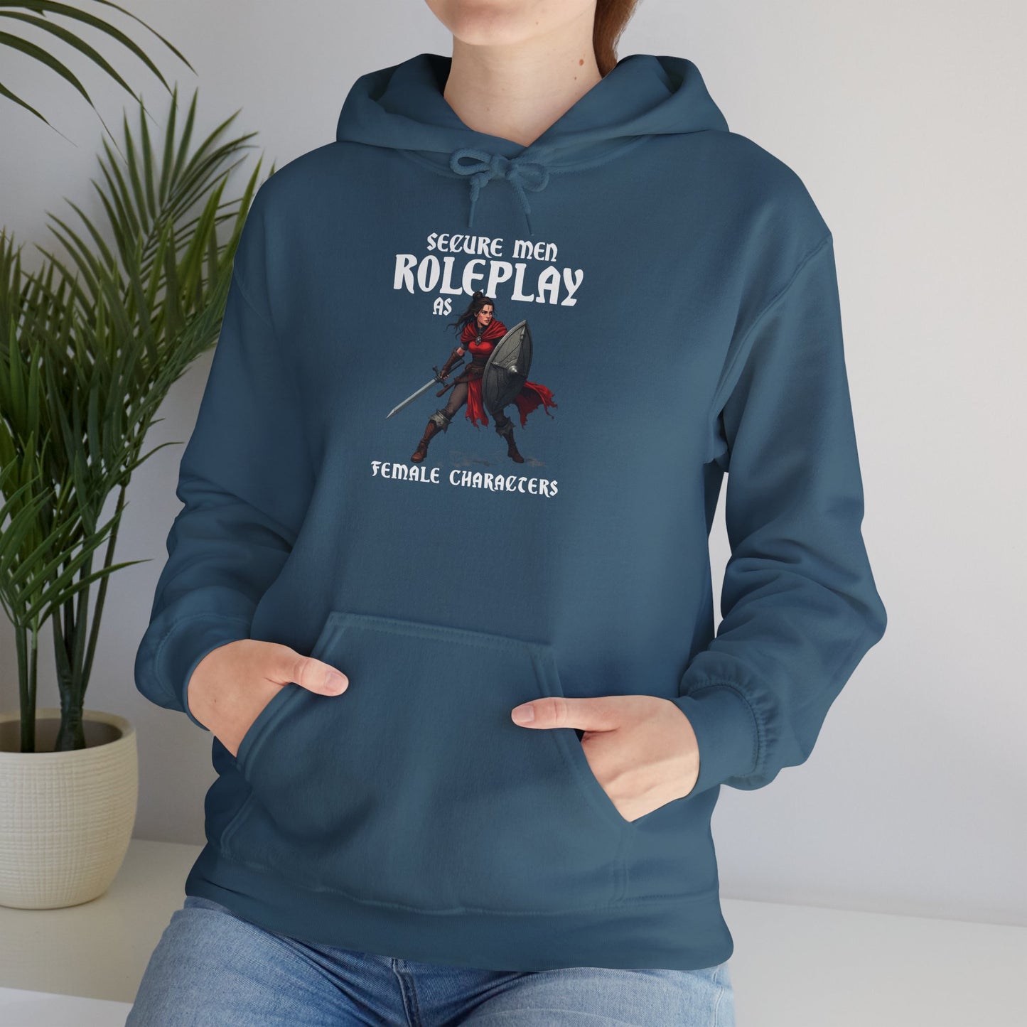 Secure Men Roleplay as Women - Heavy Blend™ Hooded Sweatshirt for Men and Women