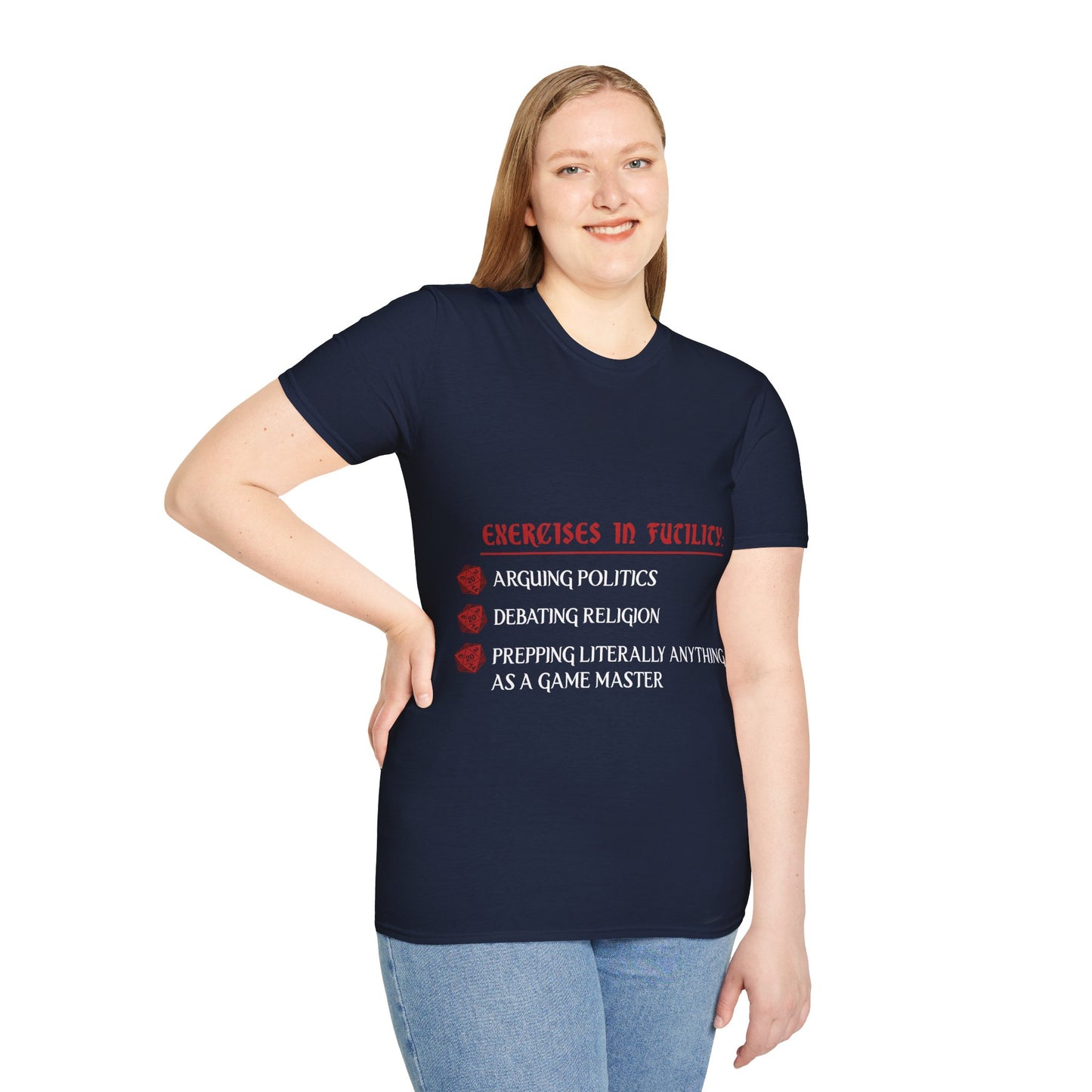 Exercises in Futility - Softstyle T-Shirt for Men and Women