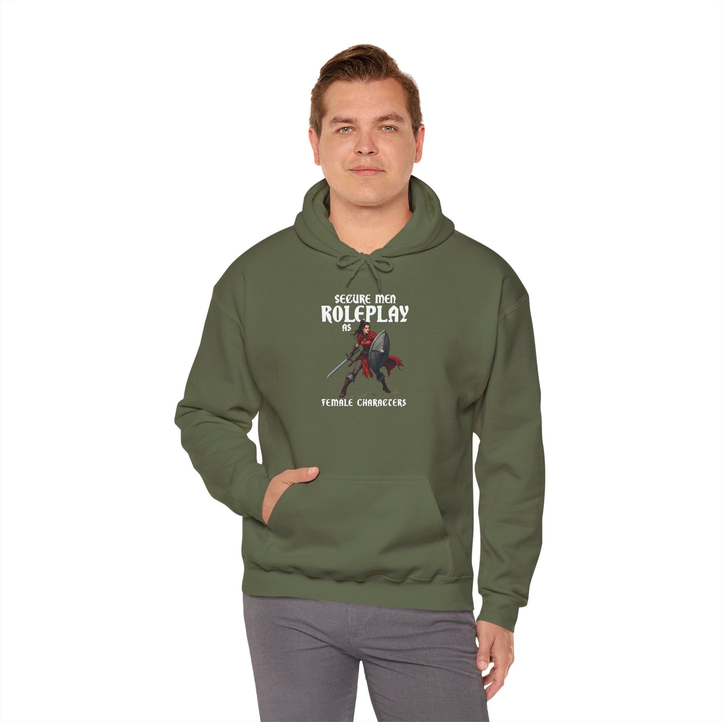 Secure Men Roleplay as Women - Heavy Blend™ Hooded Sweatshirt for Men and Women