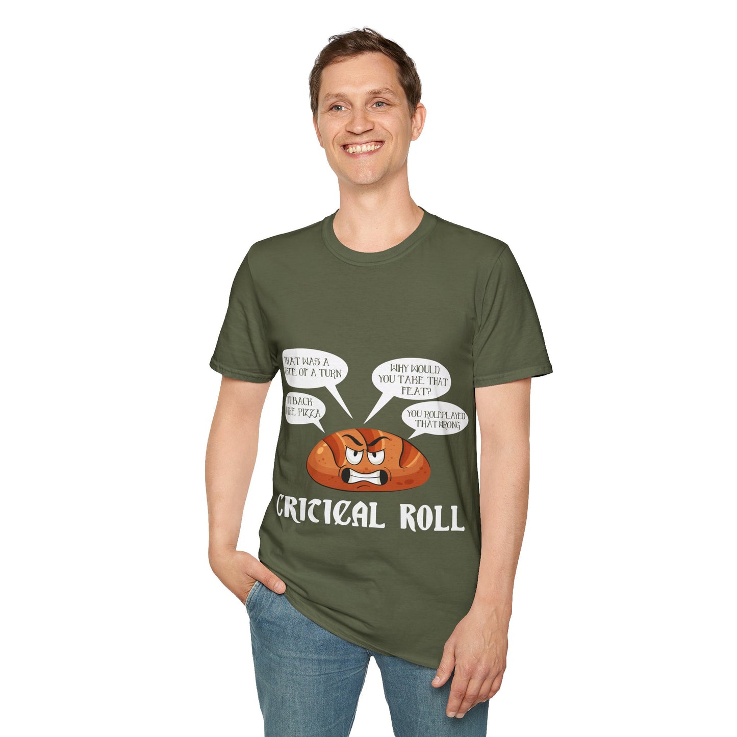 Critical Roll - Softstyle T-Shirt for Men and Women