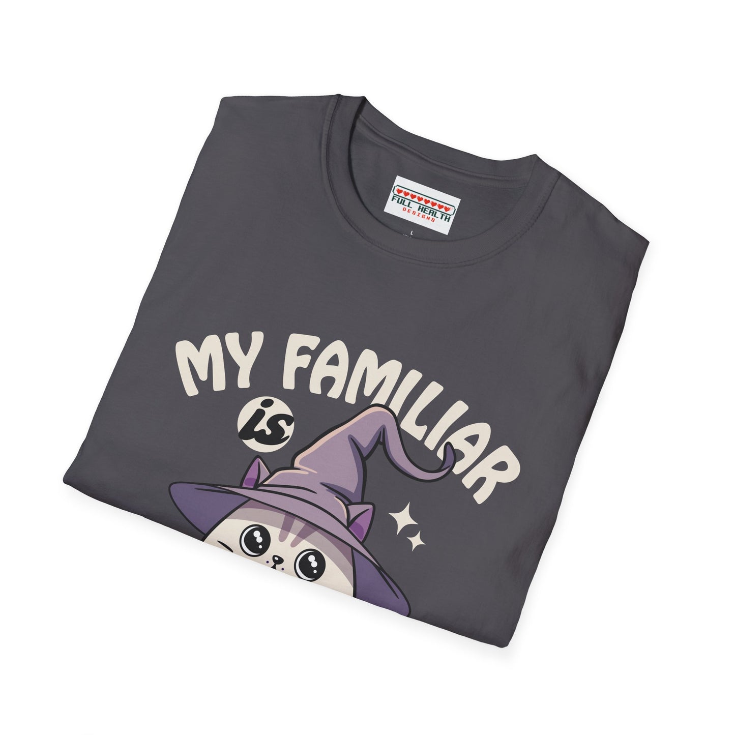 My Familiar is a Cat - Softstyle T-Shirt for Men and Women