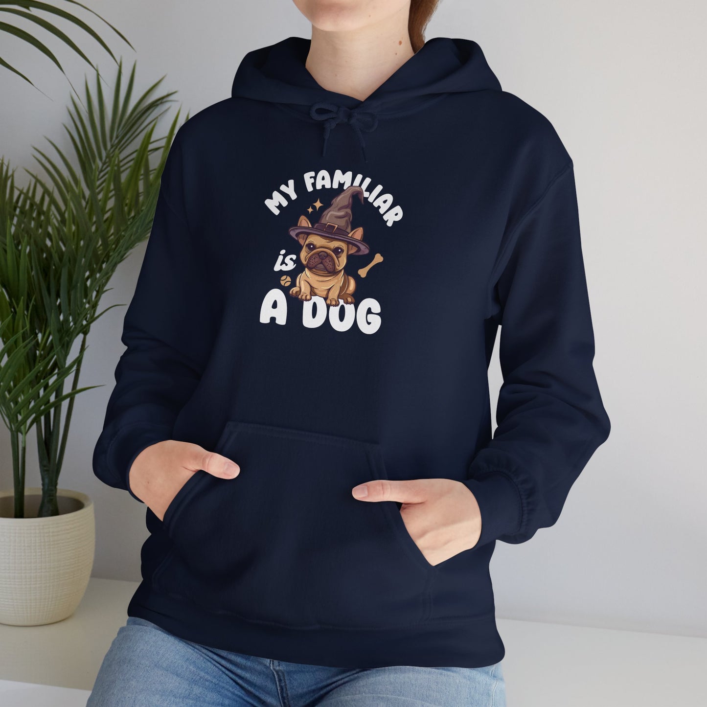 My Familiar is a Dog - Heavy Blend™ Hoodie for Men and Women