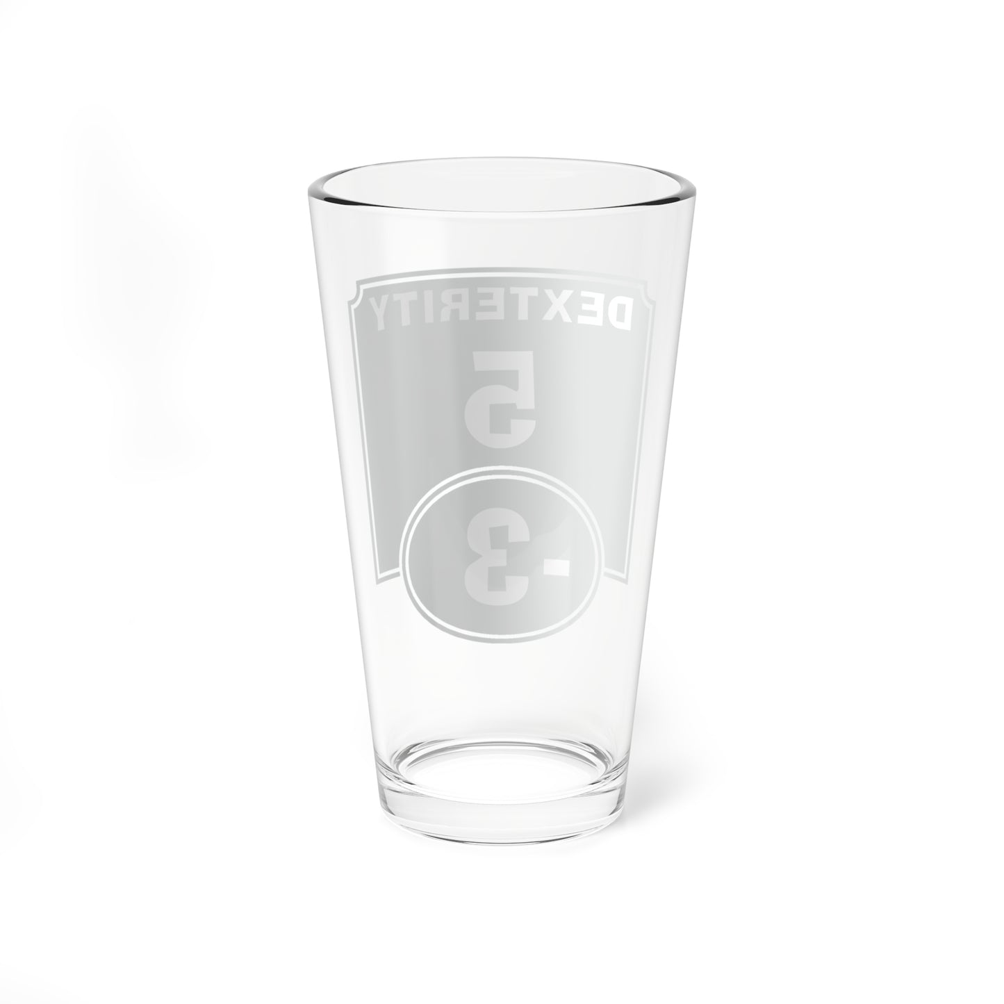 "Negative Dexterity Modifier" Pint Glass