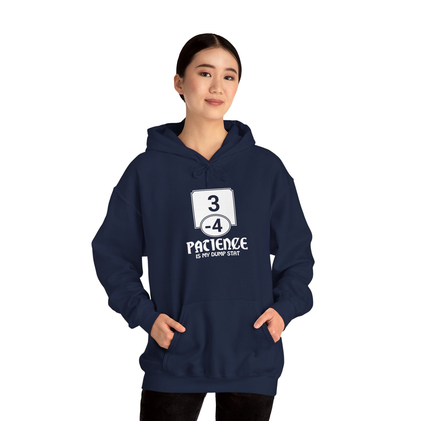 Patience is My Dump Stat - Heavy Blend™ Hoodie for Men and Women