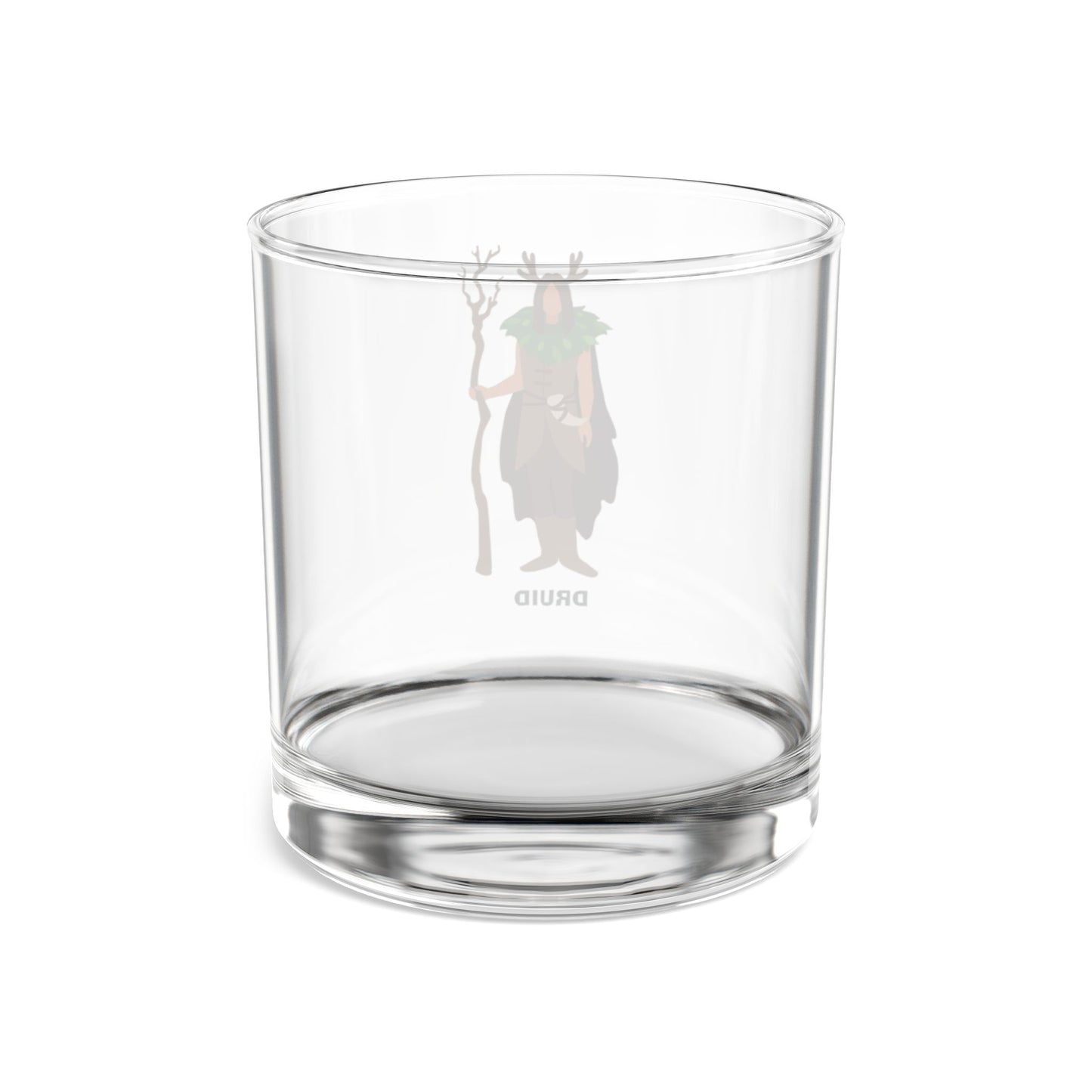 "The Wild Shape Whiskey Glass" DRUID Rocks Glass