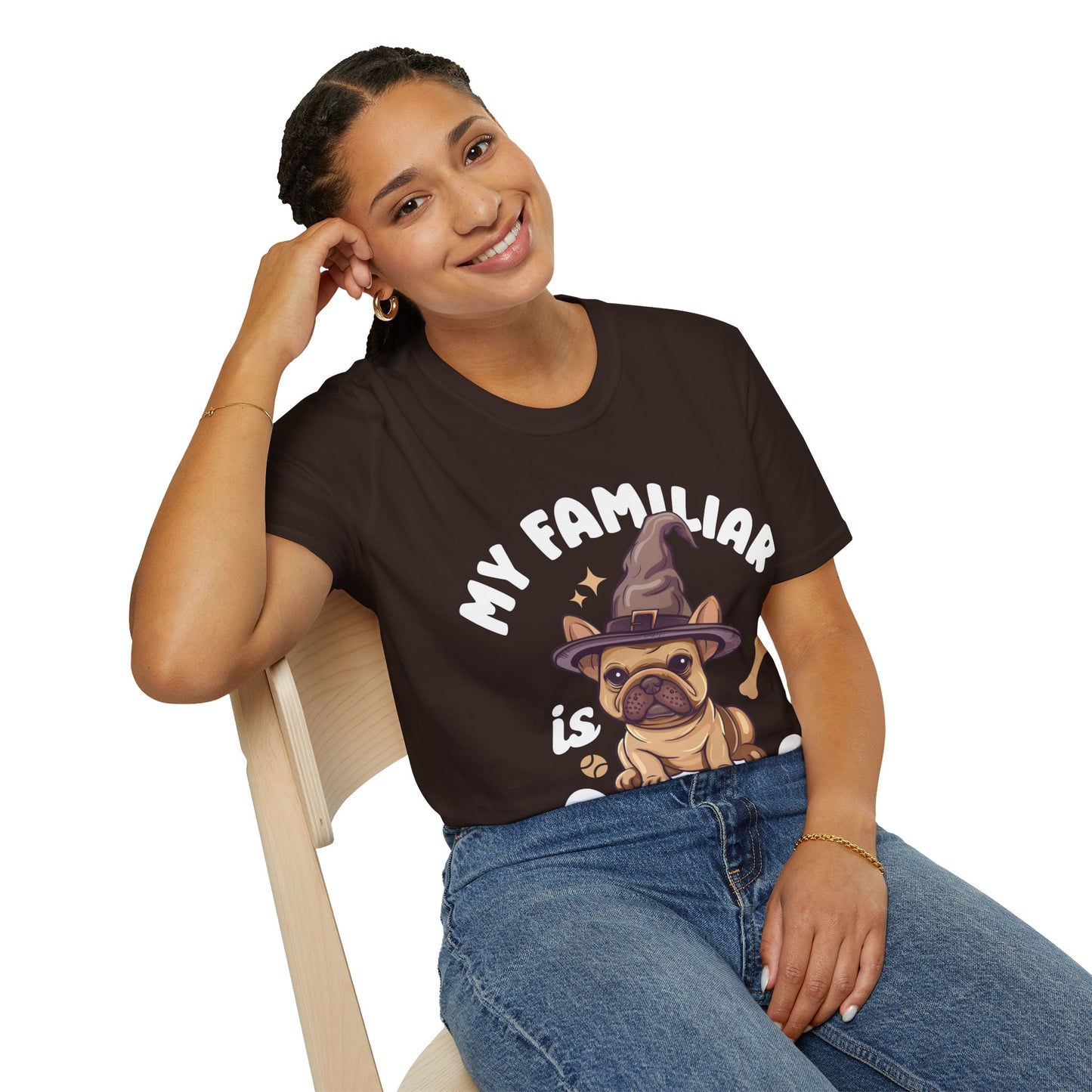 My Familiar is a Dog - Unisex Softstyle T-Shirt
