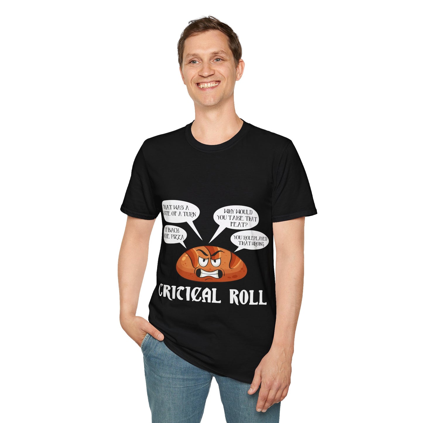 Critical Roll - Softstyle T-Shirt for Men and Women