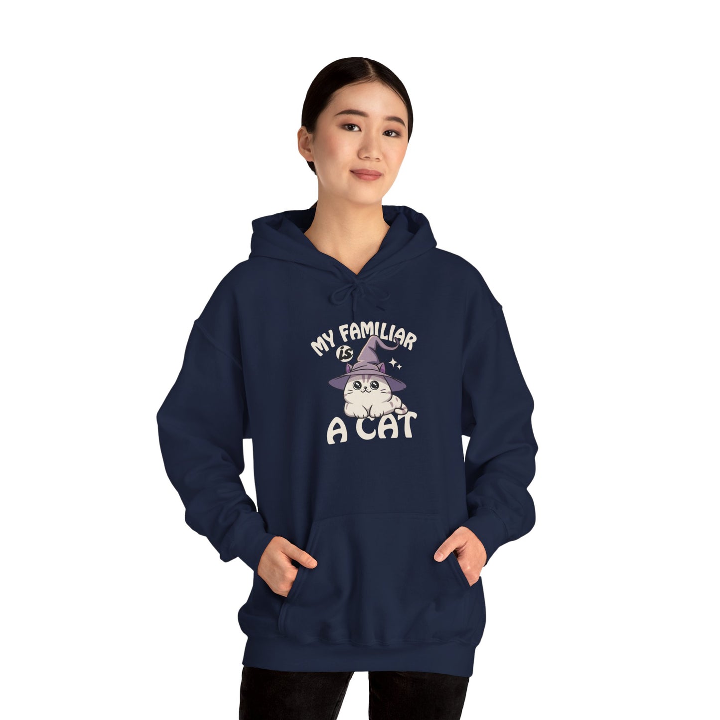 My Familiar is a Cat - Heavy Blend™ Hoodie for Men and Women
