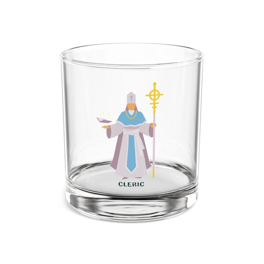 "Sanctified Spirits Glass" CLERIC Rocks Glass Printify