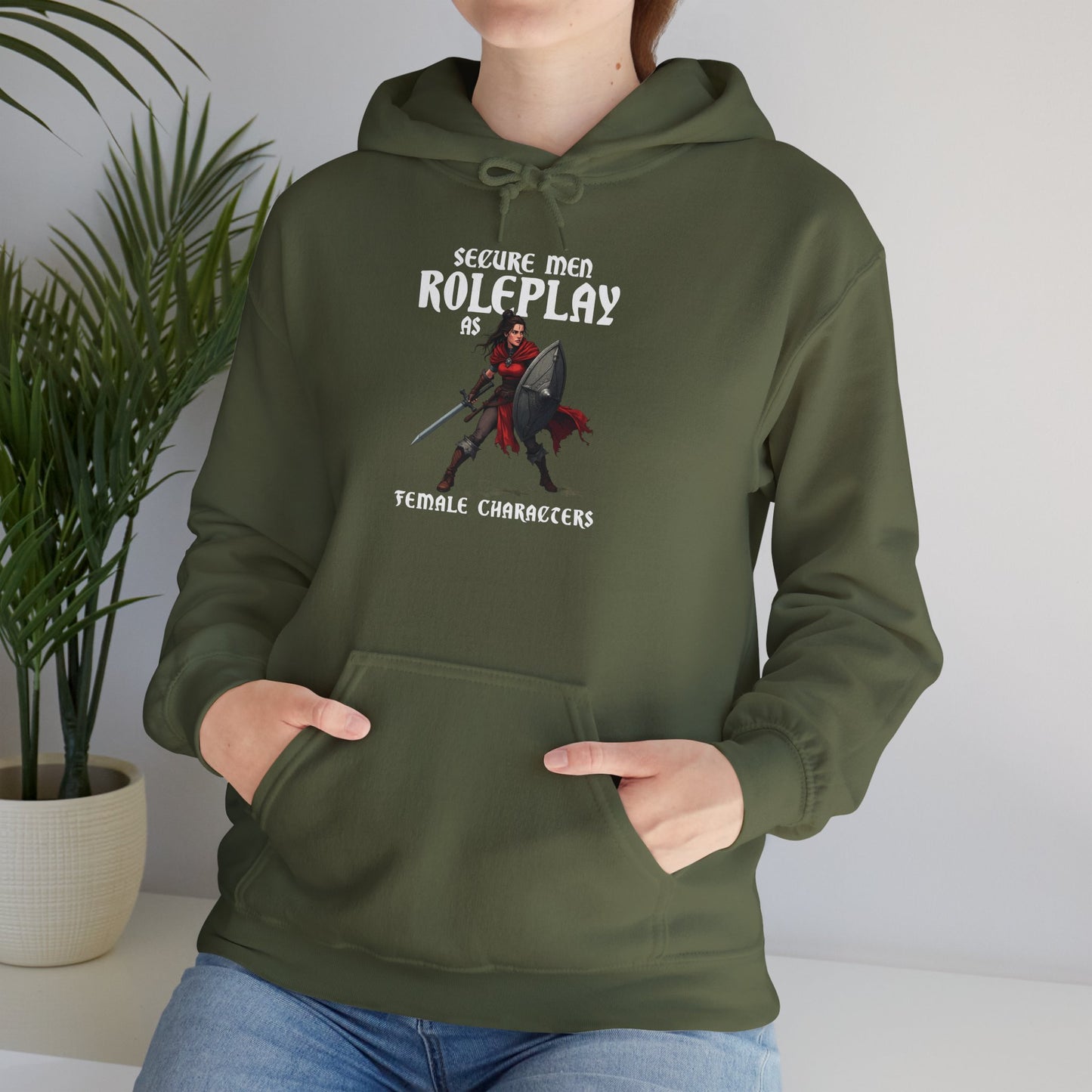 Secure Men Roleplay as Women - Heavy Blend™ Hooded Sweatshirt for Men and Women