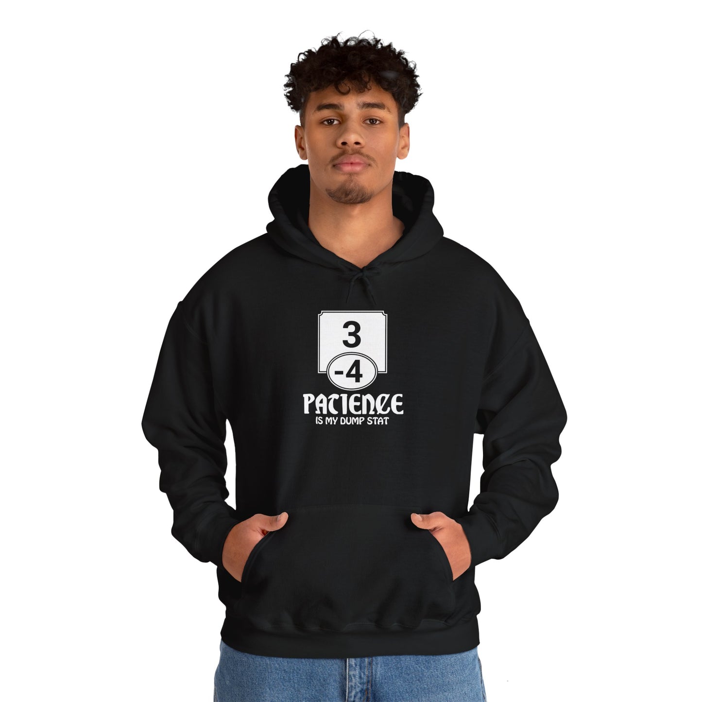 Patience is My Dump Stat - Heavy Blend™ Hoodie for Men and Women
