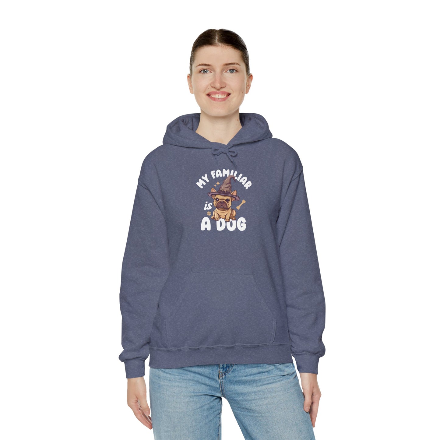 My Familiar is a Dog - Heavy Blend™ Hoodie for Men and Women