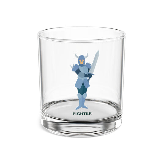 "The Iron Grip Glass" FIGHTER Rocks Glass Printify