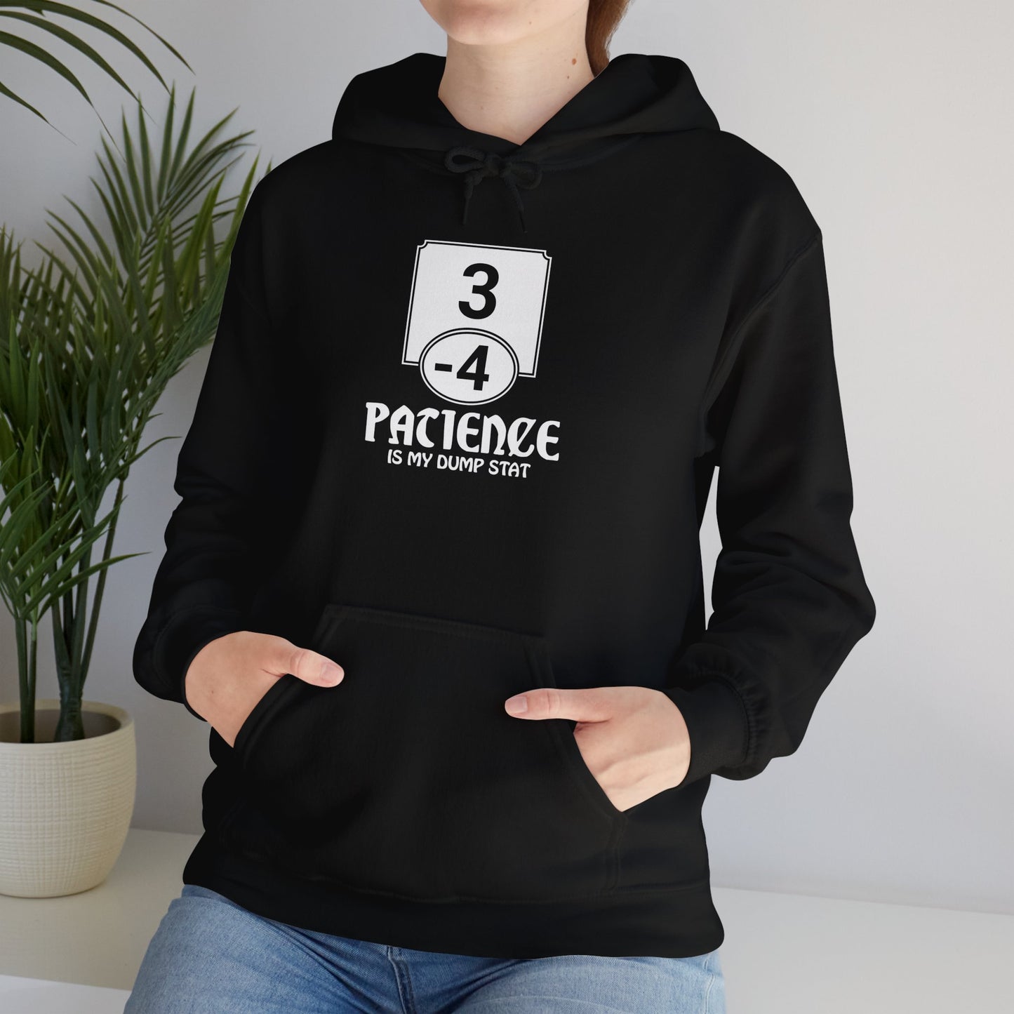 Patience is My Dump Stat - Heavy Blend™ Hoodie for Men and Women